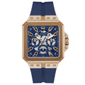  Shop Authentic Guess Leo Chronograph Blue Dial Blue Silicone Strap Watch For Men - GW0637G3 - Luxxuri