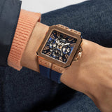  Shop Authentic Guess Leo Chronograph Blue Dial Blue Silicone Strap Watch For Men - GW0637G3 - Luxxuri