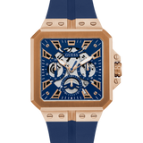  Shop Authentic Guess Leo Chronograph Blue Dial Blue Silicone Strap Watch For Men - GW0637G3 - Luxxuri