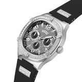  Shop Authentic Guess Duke Crystals Black Dial Black Silicone Strap Watch For Men - GW0641G1 - Luxxuri
