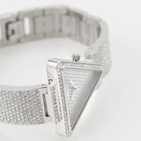  Shop Authentic Guess Fame Quartz Crystals Silver Dial Silver Steel Strap Watch For Women - GW0644L1 - Luxxuri