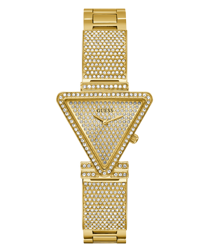  Shop Authentic Guess Fame Crystals Gold Dial Gold Steel Strap Watch For Women - GW0644L2 - Luxxuri
