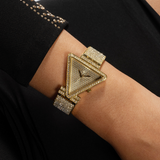  Shop Authentic Guess Fame Crystals Gold Dial Gold Steel Strap Watch For Women - GW0644L2 - Luxxuri
