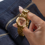  Shop Authentic Guess Lola Quartz Gold Dial Gold Steel Strap Watch For Women - W1145L3 - Luxxuri