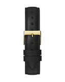  Shop Authentic Guess Rumour Quartz Gold Dial Black Leather Strap Watch For Women - GW0689L2 - Luxxuri