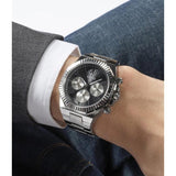  Shop Authentic Guess Equity Analog Black Dial Silver Steel Strap Watch For Men - GW0703G1 - Luxxuri