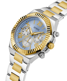  Shop Authentic Guess Equity Analog Blue Dial Two Tone Steel Strap Watch For Men - GW0703G3 - Luxxuri