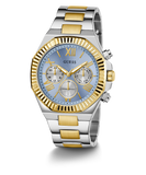  Shop Authentic Guess Equity Analog Blue Dial Two Tone Steel Strap Watch For Men - GW0703G3 - Luxxuri