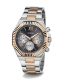  Shop Authentic Guess Equity Multifunction Black Dial Two Tone Steel Strap Watch For Men - GW0703G4 - Luxxuri