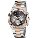  Shop Authentic Guess Equity Multifunction Black Dial Two Tone Steel Strap Watch For Men - GW0703G4 - Luxxuri