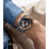  Shop Authentic Guess Equity Multifunction Black Dial Two Tone Steel Strap Watch For Men - GW0703G4 - Luxxuri