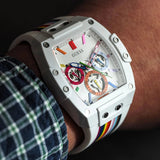  Shop Authentic Guess Phoenix Analog White Dial White Silicone Strap Watch for Men - GW0720G1 - Luxxuri
