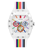  Shop Authentic Guess Phoenix Analog White Dial White Silicone Strap Watch for Men - GW0720G1 - Luxxuri