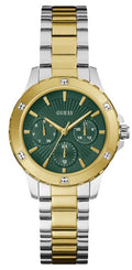  Shop Authentic Guess Mist Analog Green Dial Two Tone Steel Strap Watch For Women - GW0723L1 - Luxxuri
