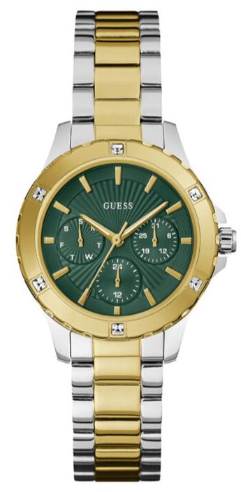  Shop Authentic Guess Mist Analog Green Dial Two Tone Steel Strap Watch For Women - GW0723L1 - Luxxuri