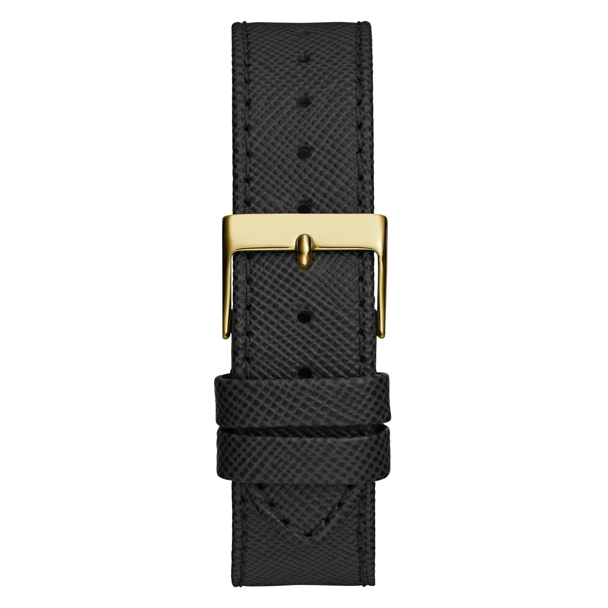  Shop Authentic Guess Fusion Chronograph Black Dial Black Leather Strap Watch For Women - GW0553L4 - Luxxuri