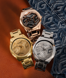  Shop Authentic Guess G-Twist Gold Dial Gold Steel Strap Watch for Women - W1082L2 - Luxxuri