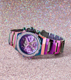  Shop Authentic Guess Allara Quartz Purple Dial Purple Steel Strap Watch For Women - GW0604L4 - Luxxuri