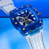  Shop Authentic Guess Phoenix Multifunction Blue Dial White Rubber Strap Watch for Men - GW0499G6 - Luxxuri