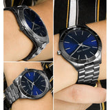  Shop Authentic Michael Kors Slim Runway Blue Dial Grey Steel Strap Watch For Men - MK8584 - Luxxuri