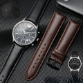  Shop Authentic Emporio Armani Luigi Chronohraph Black Dial Black Leather Strap Watch For Men - AR1970 - Luxxuri