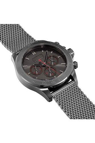  Shop Authentic Hugo Boss Ikon Grey Dial Grey Mesh Bracelet Watch for Men - 1513443 - Luxxuri
