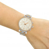  Shop Authentic Michael Kors Sofie Chronograph Quartz White Dial Two Tone Steel Strap Watch For Women - MK6558 - Luxxuri