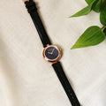  Shop Authentic Gucci Diamantissima Quartz Black Dial Black Leather Strap Watch for Women - YA141501 - Luxxuri