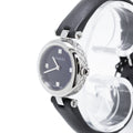  Shop Authentic Gucci Diamantissima Quartz Diamonds Black Dial Black Leather Strap Watch for Women - YA141506 - Luxxuri