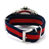  Shop Authentic Gucci Dive Black Dial Red & Blue Nylon Strap Watch For Men - YA136210 - Luxxuri