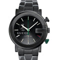  Shop Authentic Gucci G Chrono Black Dial Black Steel Strap Watch For Men - YA101331 - Luxxuri