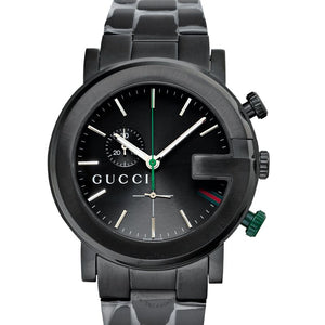  Shop Authentic Gucci G Chrono Black Dial Black Steel Strap Watch For Men - YA101331 - Luxxuri