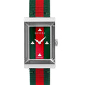  Shop Authentic Gucci G-Frame Mother of Pearl Dial Two Tone Nylon Strap Watch For Women - YA147404 - Luxxuri