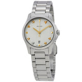  Shop Authentic Gucci G Timeless White Dial Silver Steel Strap Watch For Women - YA126572A - Luxxuri