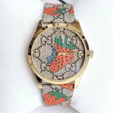  Shop Authentic Gucci G Timeless Brown Dial Brown Leather Strap Watch For Women - YA1264133 - Luxxuri