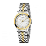  Shop Authentic Gucci G Timeless Silver Dial Two Tone Steel Strap Watch For Women - YA126511 - Luxxuri