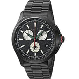  Shop Authentic Gucci G-Timeless Chronograph Black Dial Black Steel Strap Watch For Men - YA126268 - Luxxuri