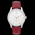  Shop Authentic Gucci G Timeless Automatic Silver Dial Red Leather Strap Watch For Men - YA126346 - Luxxuri