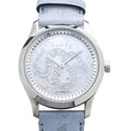  Shop Authentic Gucci G Timeless Automatic Mother of Pearl Dial Blue Leather Strap Watch For Women - YA1264113 - Luxxuri