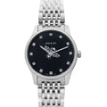  Shop Authentic Gucci G Timeless Quartz Black Dial Silver Steel Strap Watch For Women - YA1265020 - Luxxuri