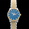  Shop Authentic Gucci G Timeless Quartz Blue Dial Two Tone Steel Strap Watch For Women - YA1265029 - Luxxuri