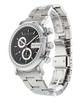  Shop Authentic Gucci G Chrono Diamonds Black Dial Silver Steel Strap Watch For Men - YA101324 - Luxxuri