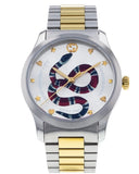  Shop Authentic Gucci G Timeless Quartz Silver Dial Silver Steel Strap Watch For Women - YA1264075 - Luxxuri