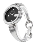  Shop Authentic Gucci Guccisima Quartz Black Dial Silver Steel Strap Watch For Women - YA134501 - Luxxuri