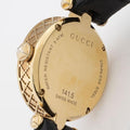  Shop Authentic Gucci Diamantissima Quartz Mother of Pearl Dial Black Leather Strap Watch for Women - YA141404 - Luxxuri