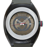  Shop Authentic Gucci Sync XXL Quartz Brown Dial Brown Leather Strap Watch For Men - YA137106 - Luxxuri