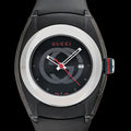  Shop Authentic Gucci Sync Quartz Black Dial Black Rubber Strap Watch For Men - YA137301 - Luxxuri