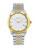  Shop Authentic Gucci G Timeless Silver Dial Two Tone Steel Strap Watch For Men - YA126409 - Luxxuri