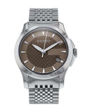  Shop Authentic Gucci G Timeless Brown Dial Silver Steel Strap Watch For Women - YA126503 - Luxxuri