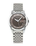  Shop Authentic Gucci G Timeless Brown Dial Silver Steel Strap Watch For Women - YA126503 - Luxxuri